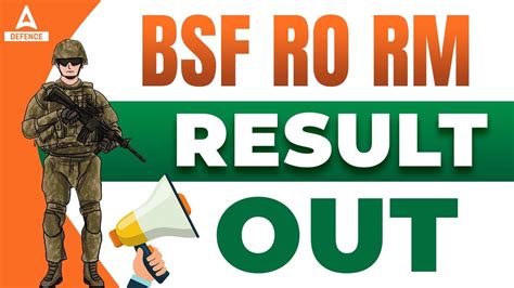 Bsf Ro Rm Result Out Bsf Ro Rm Cut Off Marks Bsf Ro Rm Final