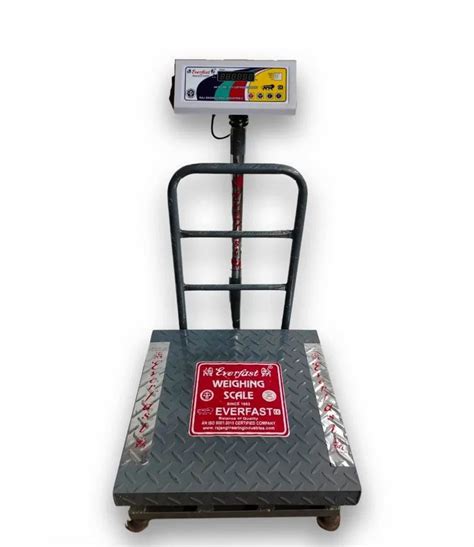 Mild Steel Everfast Electronic Platform Weighing Scale 200kg Size