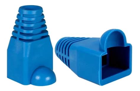 100 Pz Bota Capuchón Protector Azul Para Plug Rj45 Color Azul Marino Mercadolibre