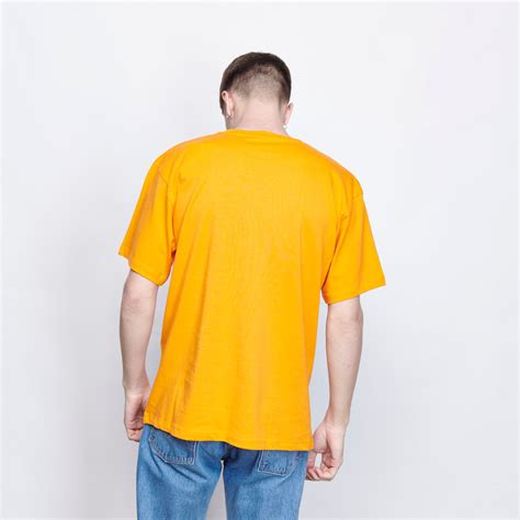 Rassvet Men Big Logo T Shirt Orange Milk Store