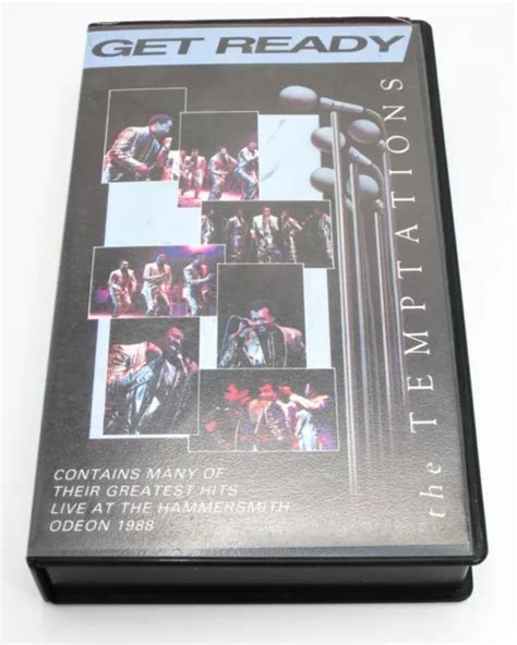 The Temptations Get Ready Vhs Video Tape Cassette Pal Vcr