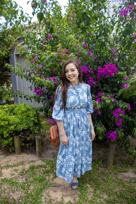 Vestido Lírios da Pureza Looks Feminilidade Roupas