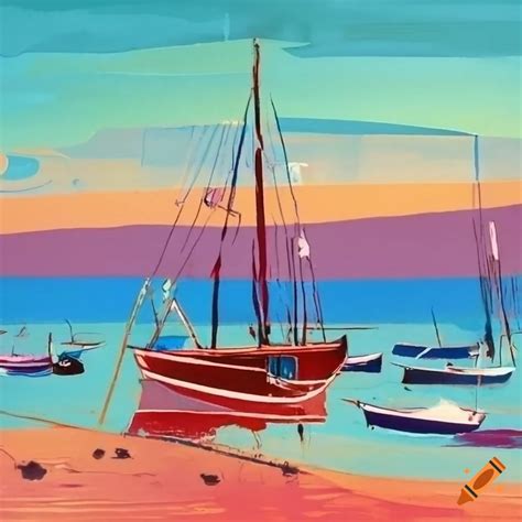 Boats On The Seashore On Craiyon