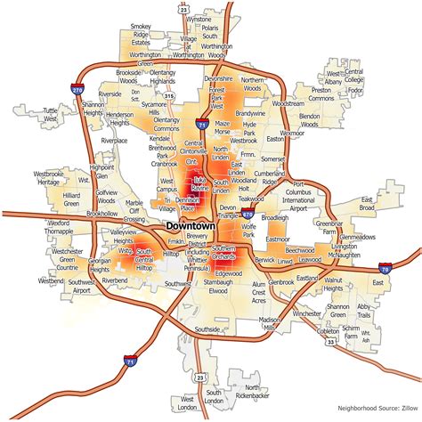 Columbus Crime Map Ohio Gis Geography