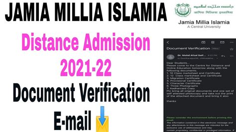 Jamia Millia Islamia Distance Education Admission 2021 22 Jamia Cdol