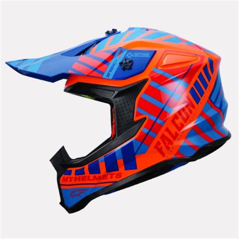 Mt Falcon Energy Off Road Motorcycle Helmet Fluorescent Orange Buy Mt