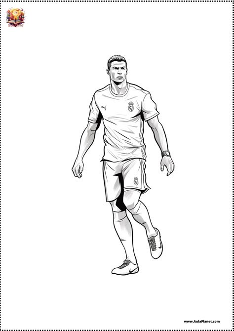 Dibujos De Cristiano Ronaldo Para Colorear Descarga Gratis