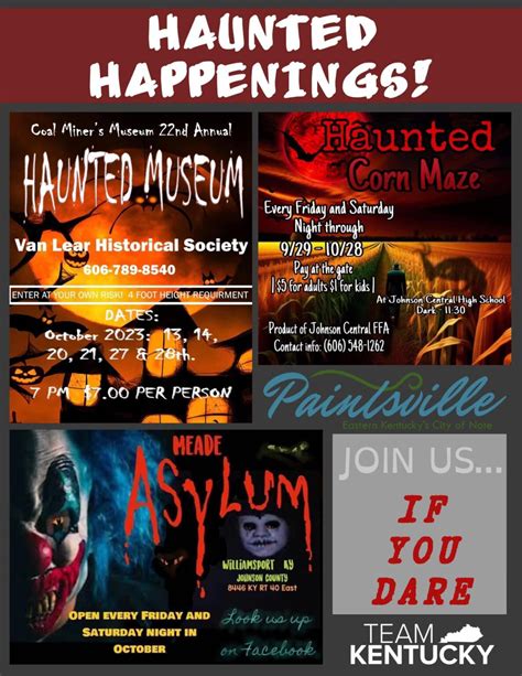 Haunted Happenings - Paintsville Tourism - Hotels, Events, Things to Do