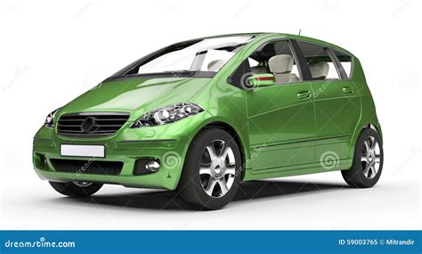 Green Compact Car Stock Image Image Of Modern Drive 59003765