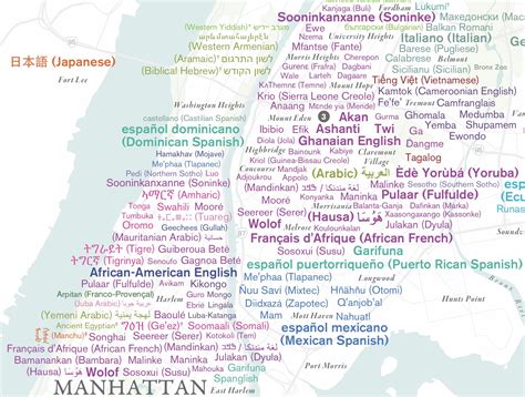 New Map Shows Over 600 Languages Spoken In NYC 6sqft