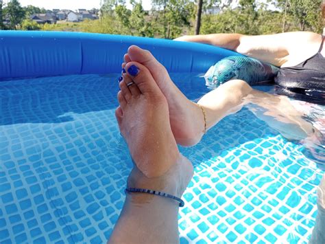 Showing Off Our Pedicures In The Pool Nude Pics Xhamster