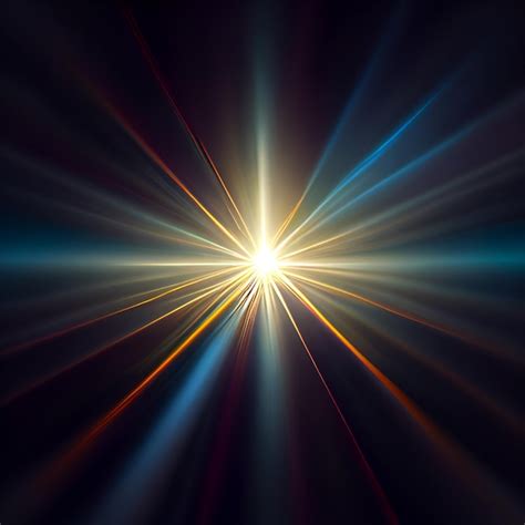 Premium Photo Light Lens Flare On Black Background