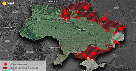 Aktualna sytuacja na froncie w Ukrainie W tych miastach toczą się