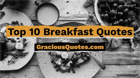 Top 10 Breakfast Quotes Gracious Quotes YouTube