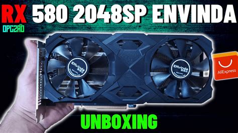 RX 580 DE 300R DO ALIEXPRESS UNBOXING E TESTES RX 580 8GB 2048SP