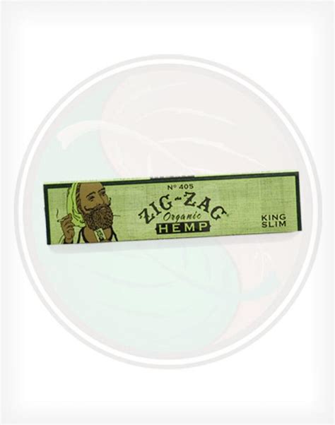 Zig Zag Organic Hemp King Slim Rolling Papers Cigarette Leaf