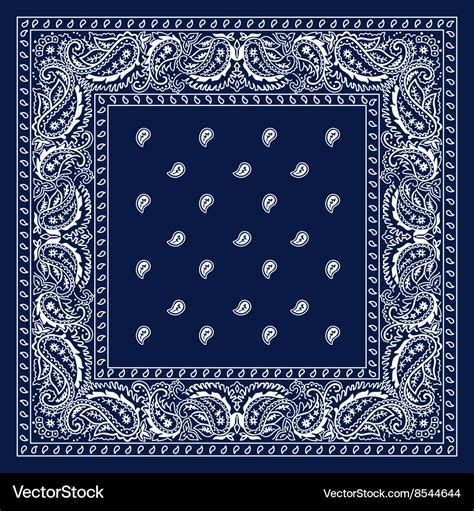 Blue bandanna Royalty Free Vector Image - VectorStock