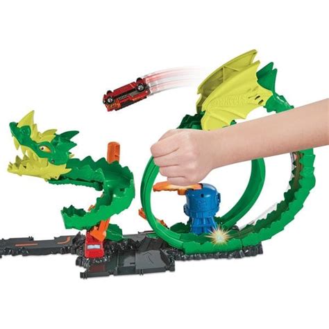 Circuit Attaque Du Dragon Hot Wheels Mattel King Jouet Garages Et