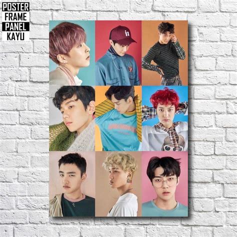 Jual Poster EXO Frame Kayu Solid A4 EXO078 Shopee Indonesia