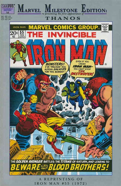 Marvel Milestone Edition Iron Man 55 FN Marvel Thanos Comic