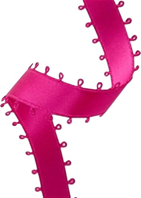 Amazon Hot Pink 3 8 Double Face Satin Picot Ribbon Feather Edge