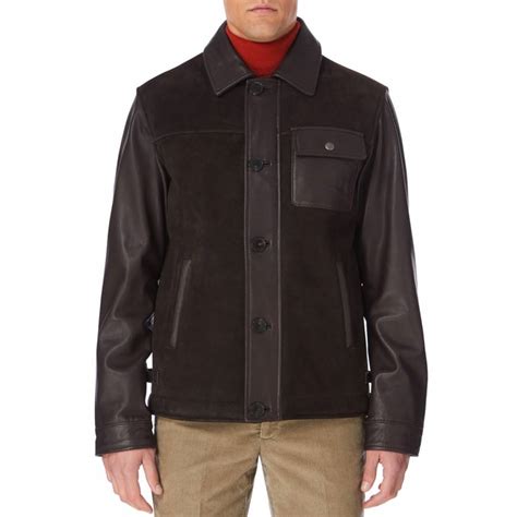 Walnut Portobello Leather Jacket Brandalley