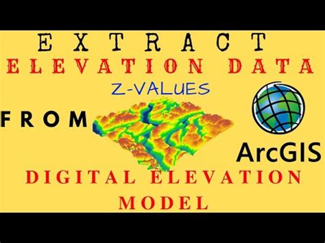 How To Extract Elevation Values From Dem Using Arcgis Youtube