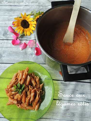 Sauce tomate aux légumes rôtis Roasted veggies tomato sauce de Comme