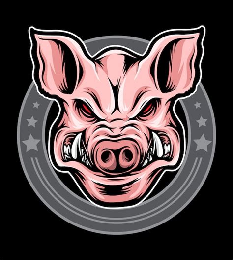 Premium Vector Pig Head Logo