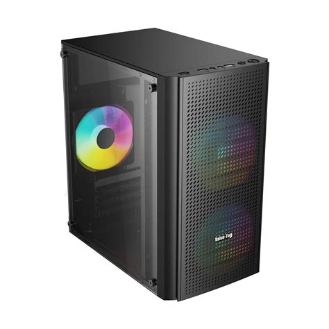 Value Top Vt M200 Mid Tower Micro Atx Black Desktop Casing