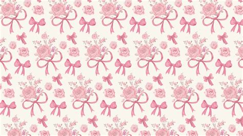 Feminine Desktop Wallpaper Bow Wallpaper Cute Laptop Wallpaper Pink