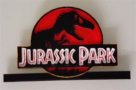 Archivo Stl Jurassic Park Logo・plan De Impresión En 3d Para Descargar・cults