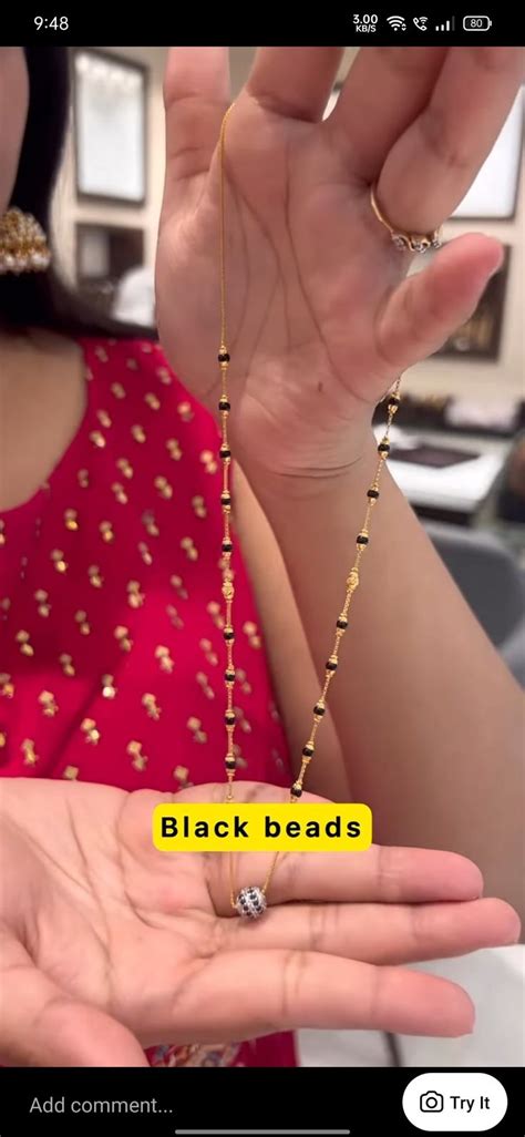 Pin By Sravani Kolla On Nallapusalu Black Beads Mangalsutra Design