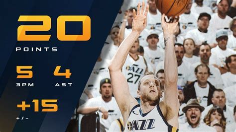 Joe Ingles Vs Thunder 4 23 18 20 Pts 4 Asts 3 Rebs YouTube