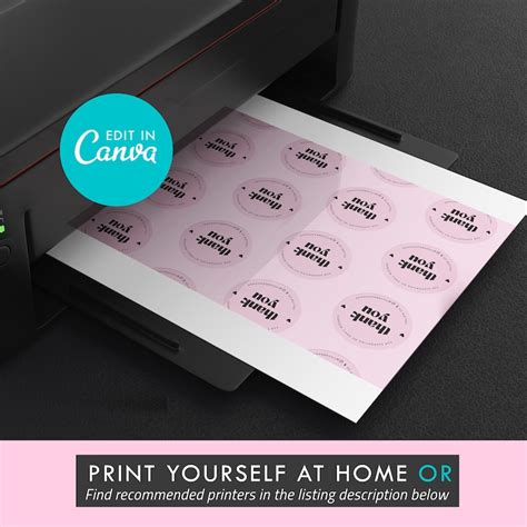 Editable Canva Label Template Diy Sticker Label Design Etsy Finland