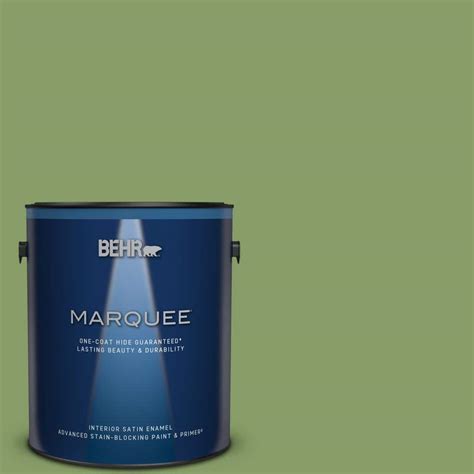 BEHR MARQUEE 1 Gal M370 5 Agave Plant Satin Enamel Interior Paint