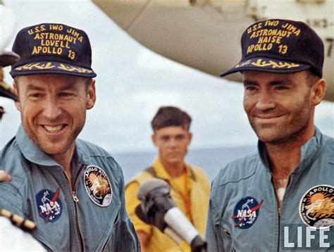 Apollo 13 Splashdown James Lovell And Fred Haise April 17 1970