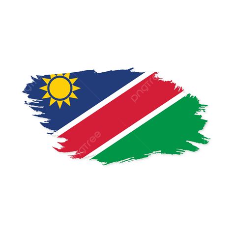 Namibia National Flag Vector With Transparent Background Namibia