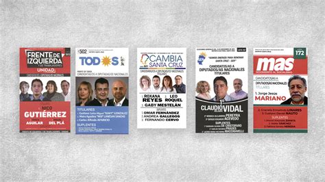 Elecciones En Santa Cruz Las Boletas Y Los Candidatos Uno Por