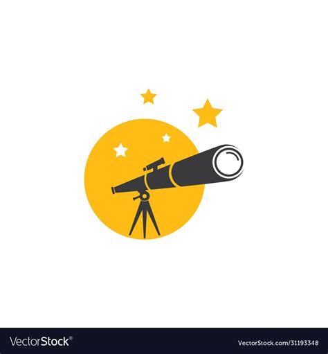 Telescope Logo Royalty Free Vector Image VectorStock