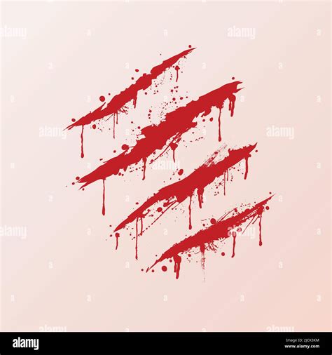 Scratched Claws Blood Surface Background Stock Vector Image And Art Alamy