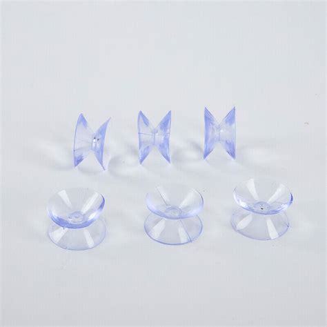 New 10 Pcs Double Sided Suction Cup Sucker Pads For Glass Plastic