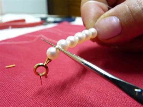 Technique D Enfilage De Perles Tutoriel Collier N Ud