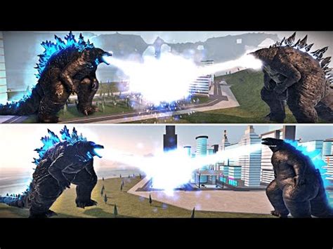 All Titanus Godzilla Beam Clash In Kaiju Universe Roblox Cinematic