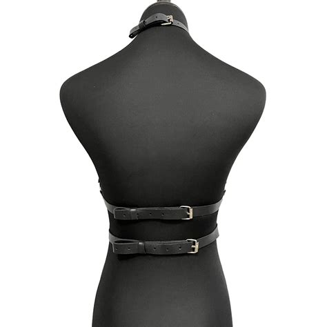 Women Sexy Leather Lingerie Body Harness Bdsm Fetish Goth Belt Bondage