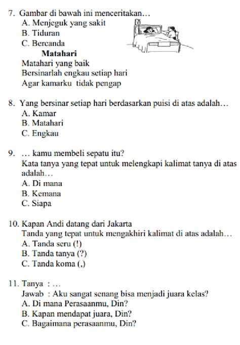 Tugas Bahasa Indonesia Kelas 3 Sd Homecare24