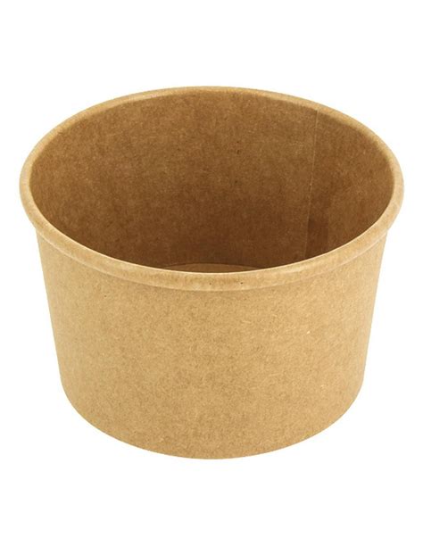 Pot Soupe Carton Kraft Brun De Cl