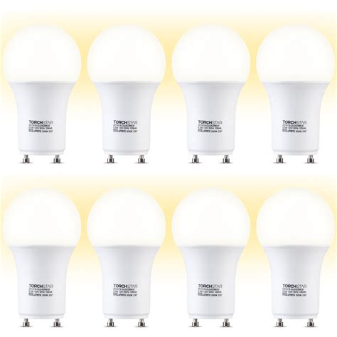 TORCHSTAR Dimmable GU24 LED Light Bulb 60W Equivalent 2 Prong Light