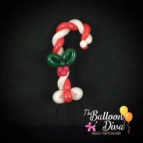 Christmas Candy Cane Balloon Hairband Clown Balloons Qualatex Balloons