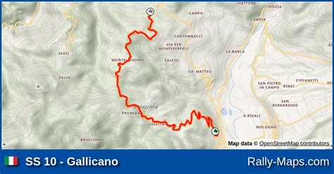 Karte Wp Gallicano Rallye Sanremo Wrc Rallyekarte De